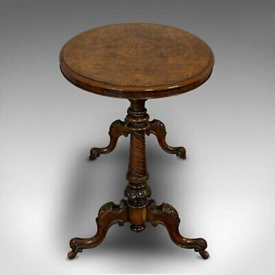 Antique Antique Oval Table, English, Burr Walnut, Centre, Side, Victorian, Circa 1870