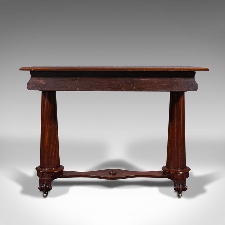 Antique Antique Console Table, English, Side, Occasional, Writing Desk, Regency, C.1820