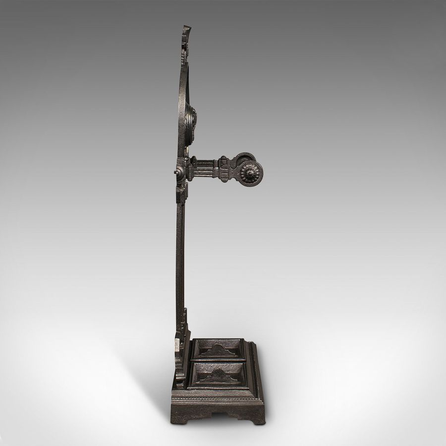 Antique Antique Ornate Stick Stand, English, Cast Iron, Hallway Umbrella Rack, Victorian