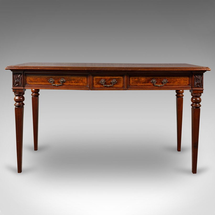 Antique Antique Writer's Desk, English, Inlay, Side, Serving Table, Georgian, C.1800
