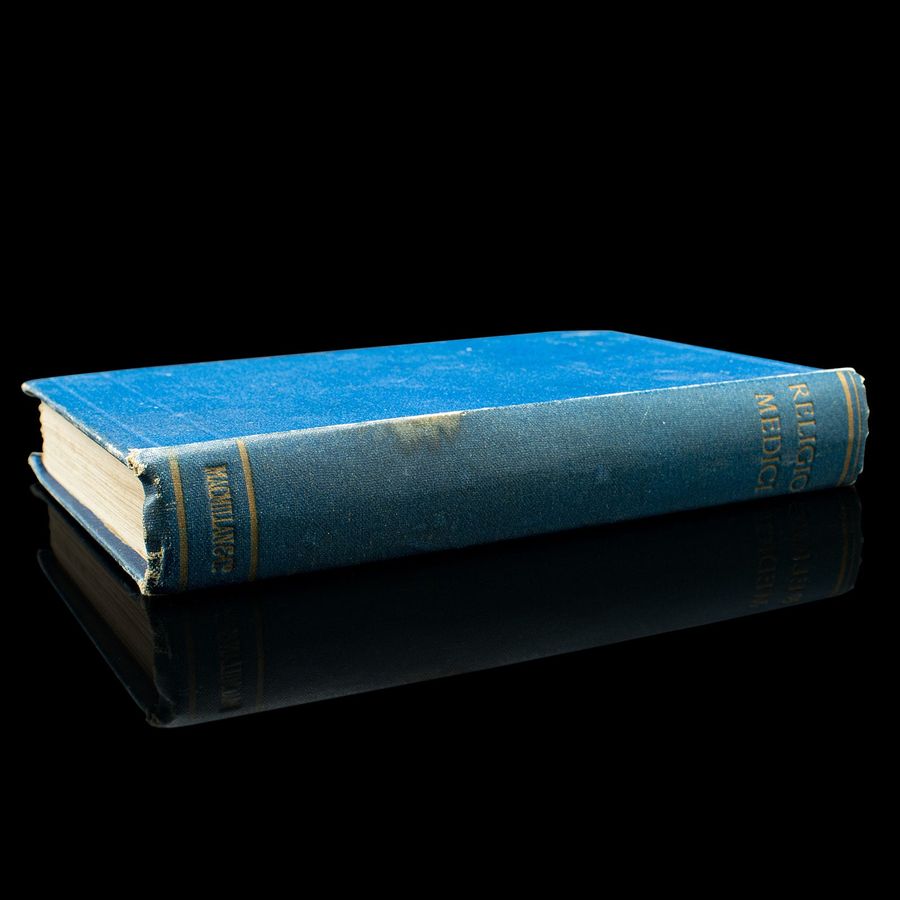 Antique Antique Book, Religio Medici, Sir Thomas Browne, English Language, Dated 1915