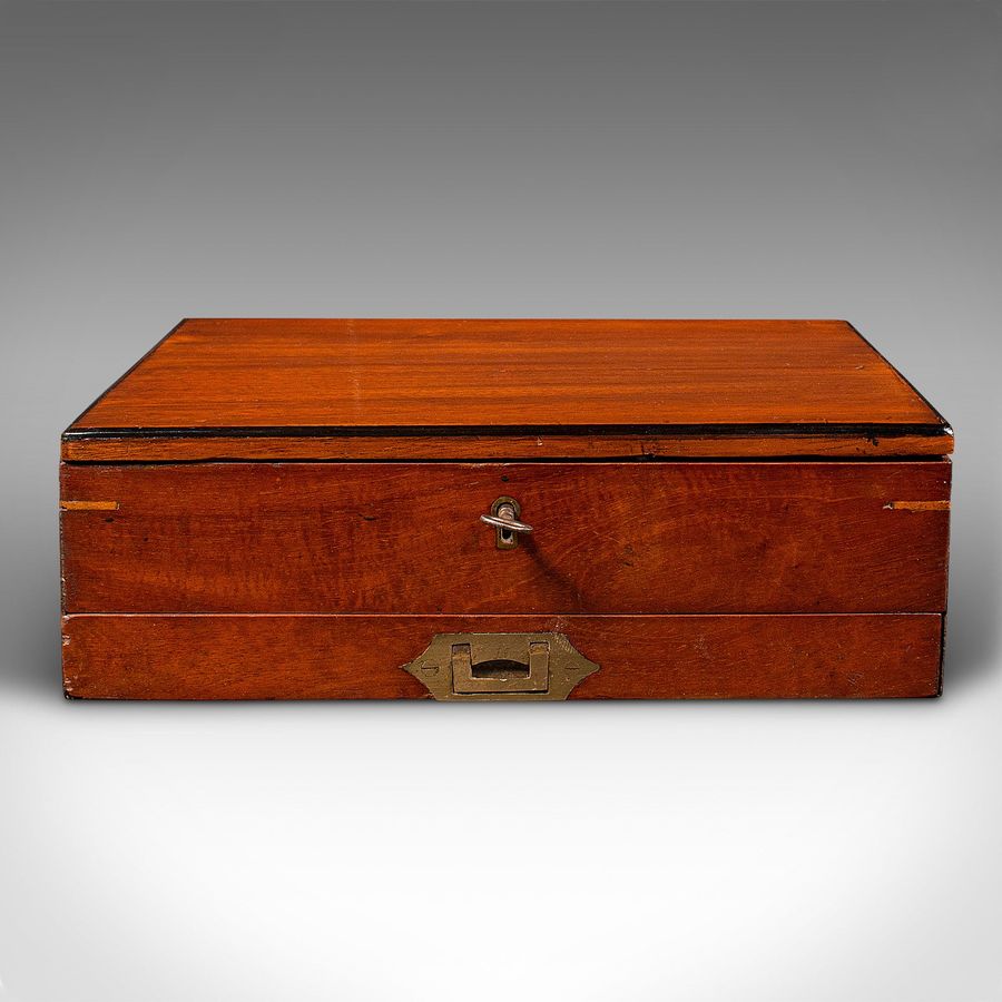 Antique Antique Artist's Box, English, Walnut, Paint Palette, Winsor & Newton, Victorian