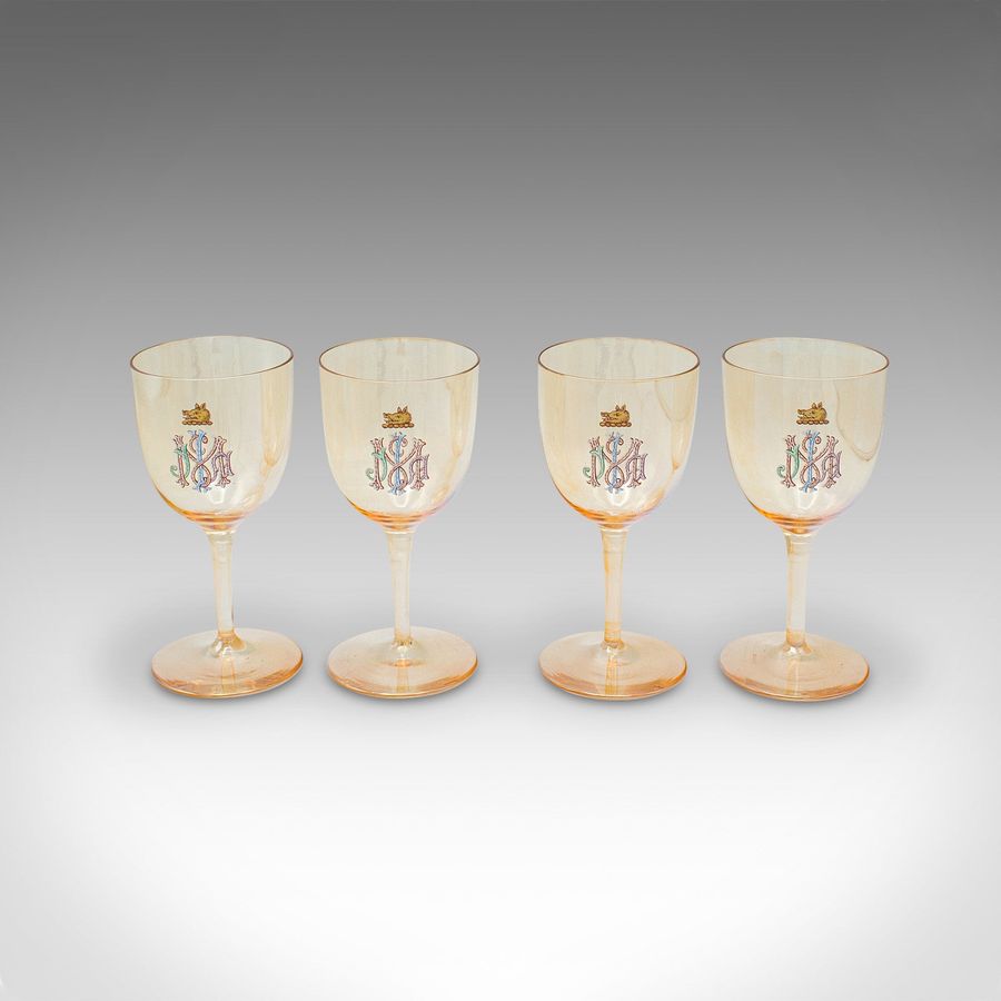 Antique Antique Cocktail Glass Service, Austrian, Wine, Aperitif, 12 pieces, Victorian