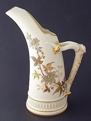 Fine Antique Royal Worcester Ivory Jug - Shape 1116