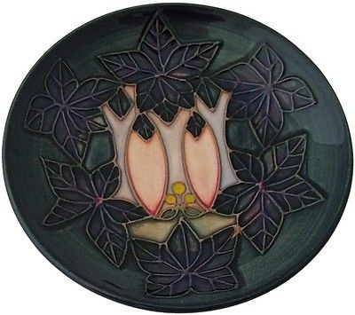 Delightful Small Moorcroft Pottery Cluny Dish / Tray Designed By Sally Tuffin