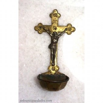 Antique Benditera with Christ crucified
