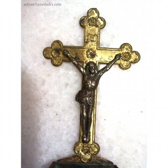 Antique Benditera with Christ crucified