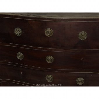 Antique Sheraton style desk drawers