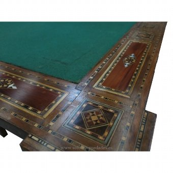 Antique Game table neomudejar