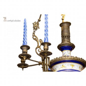 Antique Talavera ceramic lamp