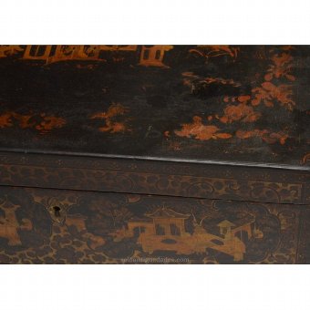 Antique Desk box with oriental scenes