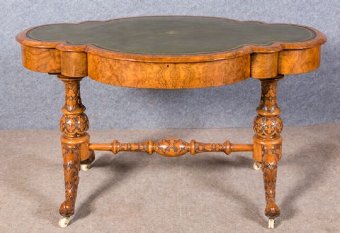 Victorian Irish Carved Writing Table