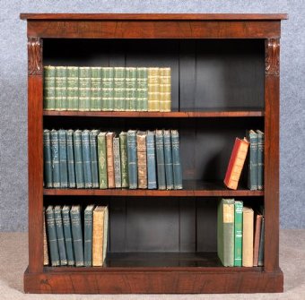 Antique Antique Rosewood Open Bookcase