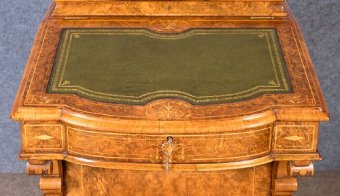 Antique Fine Victorian Burr Walnut Davenport Desk