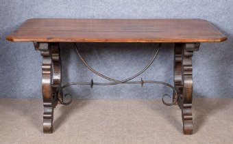 Antique Spanish Style Refectory Table