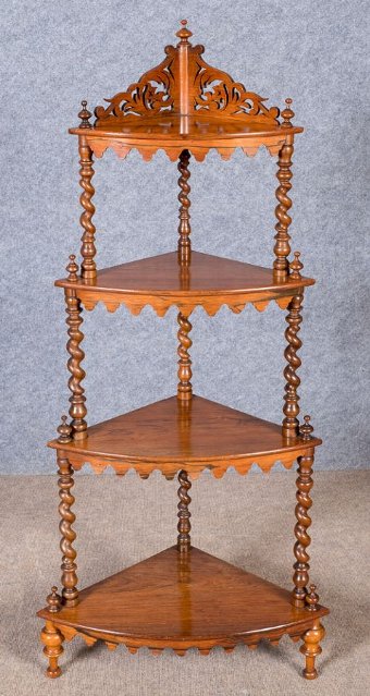 Victorian Rosewood Corner Whatnot