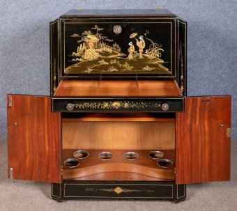 Antique Chinoiserie Cocktail Cabinet