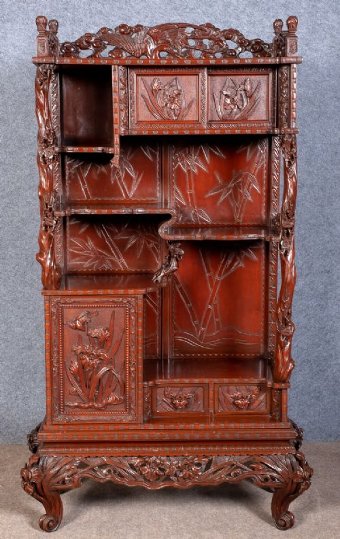 Meiji Period Shodana Display Cabinet