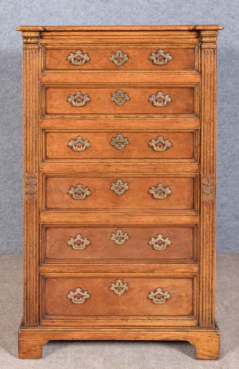 Jacobean Style Solid Oak Chest of Drawers