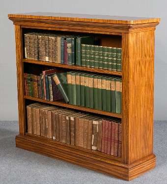 Satinwood Open Bookcase
