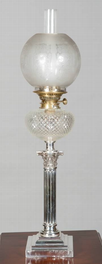Silver oil lamp