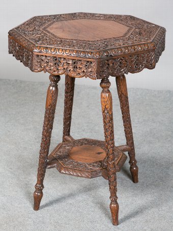 Carved Eastern Occasional Table