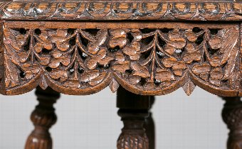 Antique Carved Eastern Occasional Table
