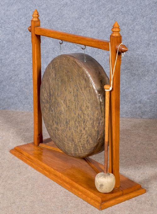 Edwardian Oak Gong