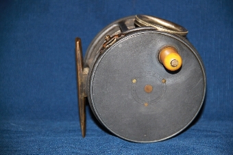 Antique Rare wide drum Hardy Perfect fishing Reel, with provenance.