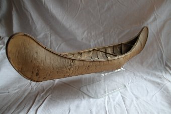 Birch bark Indian canoe