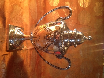 English sterling solid silver Urn