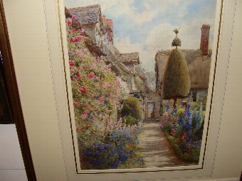 Watercolour by Charles Edwin Flower