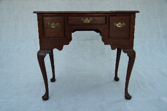 Antique Good 19th Century Antique Oak Lowboy/ Side lamp Table, With Superb Inlays