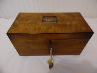 19th Century Walnut Tea Caddy