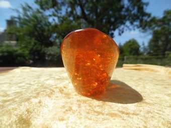 Antique Amber Carving
