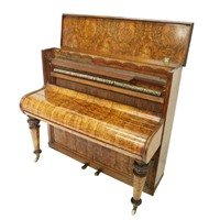 Antique Piano Collard & Collard, 19th Century, Ivory, Ebony, Walnut Wood
