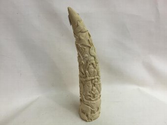 SOAP STONE TUSK CARVING