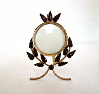 Antique Garnet French Photo Frame