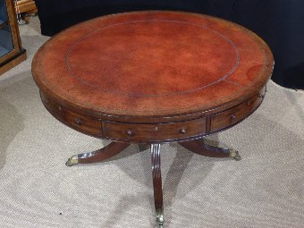 Antique drum table