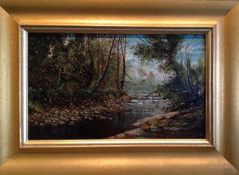 ON SALE: Hypnotic Landscape of a River Brook, 1850-1900