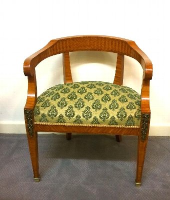 Maple French Tub chair, fine example