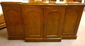 English Oak four door Breakfront Sideboard