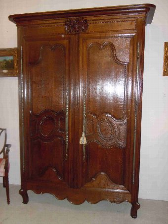 French wedding armoire/wardrobe from Normandy