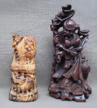 Two Chinese sculptures