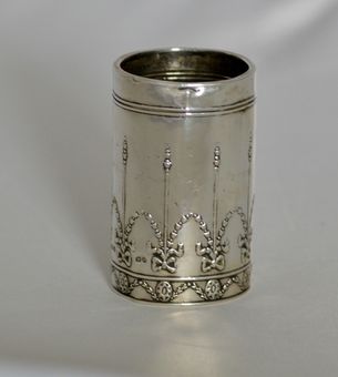 1912 Art Nouveau Solid Silver Perfume holder by Henry Matthews, Birmingham