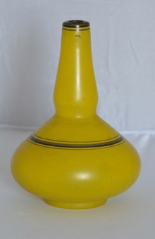 Antique Beautiful Art Deco Scailmont  Glass Vase