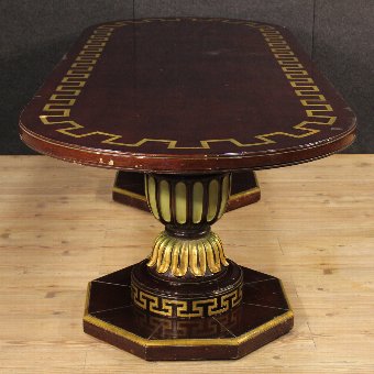 Antique 20th Century Spanish Lacquered Table