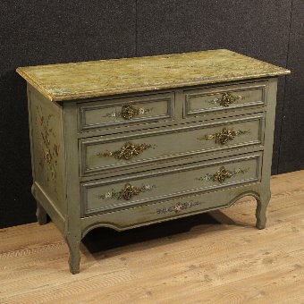 French lacquered and painted dresser of the 20th century