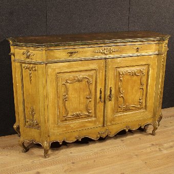 Venetian lacquered and gilded sideboard of the 20th century