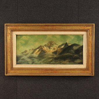 Swiss landscape painting signed and dated W. Küng 1949